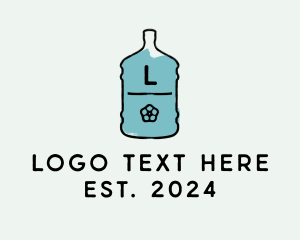 Refreshment - Rustic Water Bottle logo design