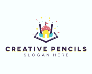 Educational Kindergarten Castle logo design