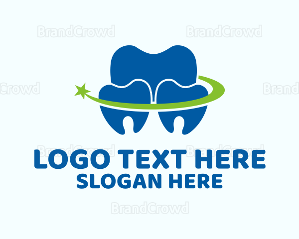 Shooting Star Teeth Logo