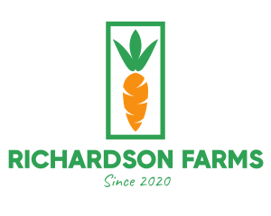 Vegetable Carrot Farm logo design