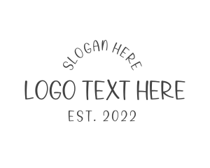 Artist - Minimalist Handwritten Wordmark logo design