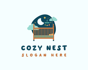 Crib - Crib Bed Furniture logo design