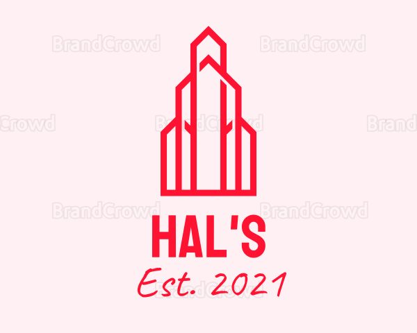 Red Tower Skyline Logo