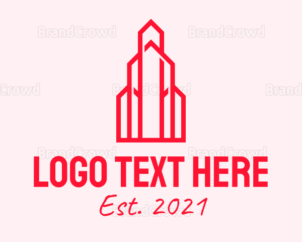 Red Tower Skyline Logo