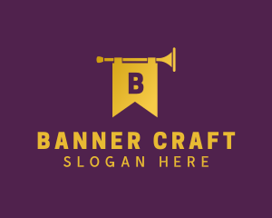 Royal Trumpet Banner logo design