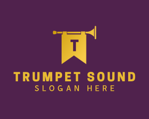 Trumpet - Royal Trumpet Banner logo design