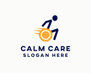Patient - Human Person Wheelchair logo design