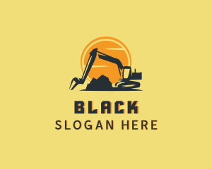 Heavy Equipment Excavator Logo