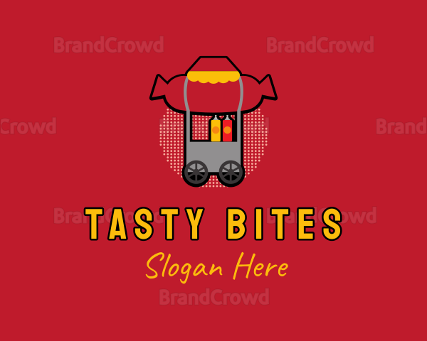Retro Hot Dog Stall Logo