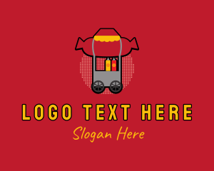 Hot Dog Bun - Retro Hot Dog Stall logo design