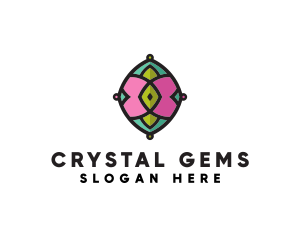 Floral Jewelry Gem Spa logo design