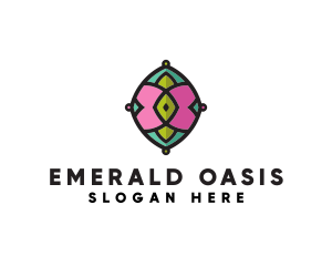 Emerald - Floral Jewelry Gem Spa logo design