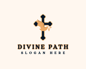 Religion - Religion Cross Dove logo design