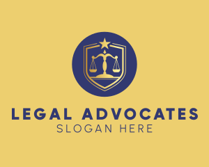 Legal Justice Scales logo design