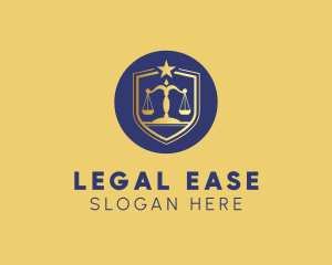 Legal Justice Scales logo design