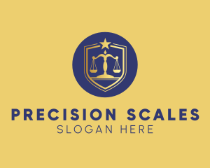 Legal Justice Scales logo design