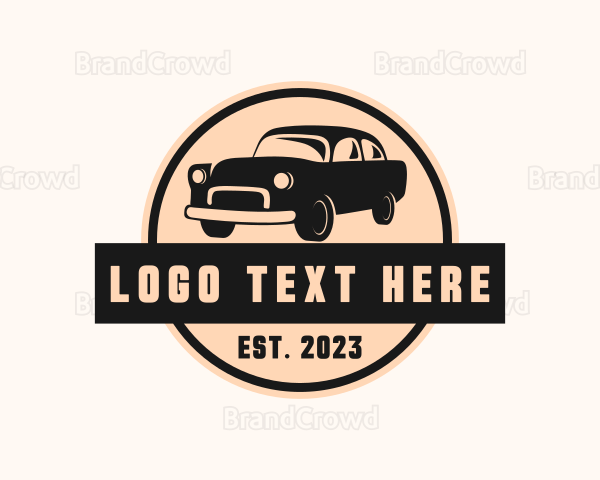 Retro Car Mechanic Logo