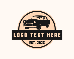 Car - Retro Car Mechanic logo design