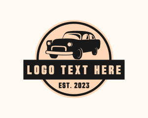 Retro Car Mechanic Logo