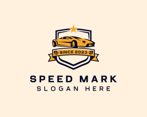 Sports Car Shield logo design