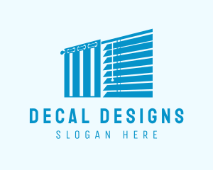 Interior Design Curtain logo design