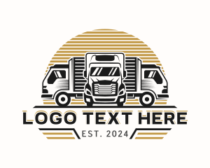 Removalist - Truck Freight Cargo logo design