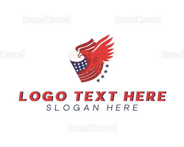 American Eagle Flag Logo