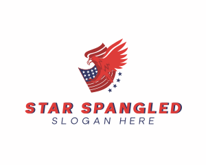 American - American Eagle Flag logo design