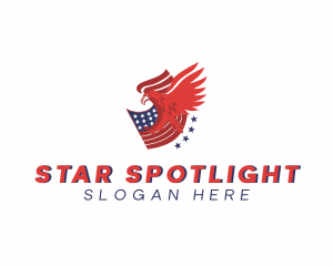 American Eagle Flag logo design