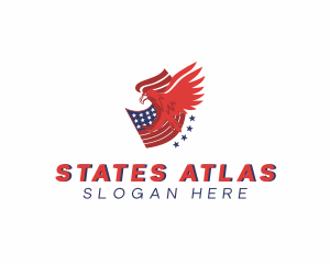 American Eagle Flag logo design