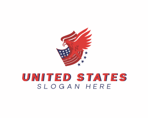 American Eagle Flag logo design