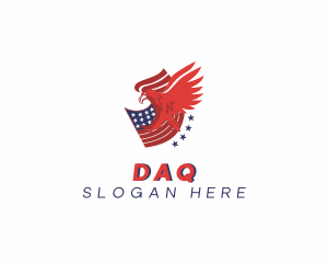 Politician - American Eagle Flag logo design