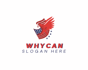 Patriotic - American Eagle Flag logo design