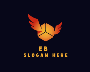 Delivery Box Wings Logo