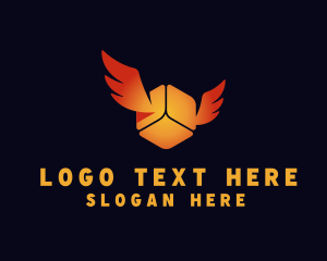 Delivery Box Wings Logo