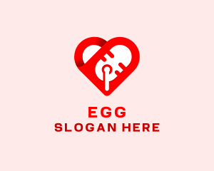 Vlogger - Heart Microphone Podcast logo design