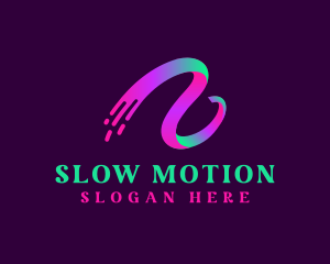 Ribbon Wave Motion  logo design