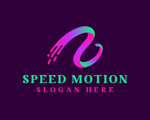 Motion - Ribbon Wave Motion logo design