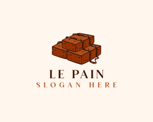 Boulangerie - Chocolate Brownies Dessert logo design