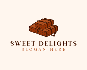 Chocolate Brownies Dessert logo design