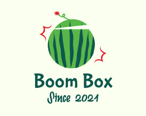 Explosion - Watermelon Fruit Bomb logo design