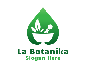 Green Salad Leaf Logo