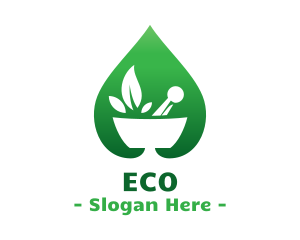 Ingredients - Green Salad Leaf logo design