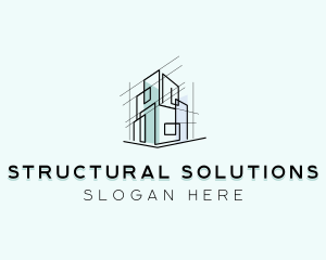 Architectural Building Structure logo design