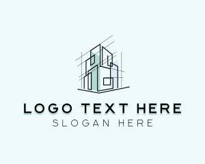 Construction - Architectural Building Structure logo design