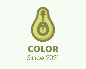 Avocado - Avocado Guitar Music logo design