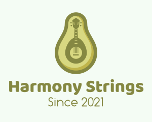 Avocado Guitar Music logo design