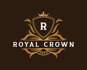 Premium Crown Shield  logo design