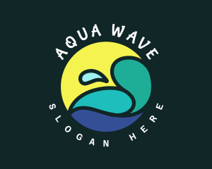 Tidal - Ocean Splash Resort logo design