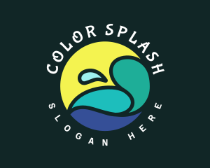 Ocean Splash Resort logo design